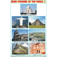 7 Wonders of the World Chart Paper (24 x 36 CMS)