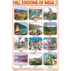 Hill Stations of India Chart Paper (24 x 36 CMS)