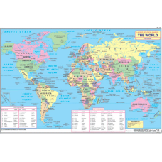 Map of the World Chart Paper (24 x 36 CMS)