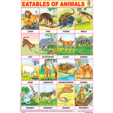 Eatables of Animals Chart Paper (24 x 36 CMS)