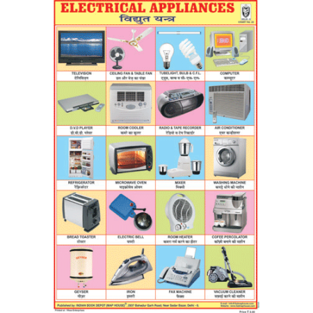 Electrical Appliances Chart Paper (24 x 36 CMS)