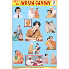 Life of Smt. Indira Gandhi Chart Paper (24 x 36 CMS)