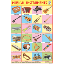 Musical Instruments Chart Paper (24 x 36 CMS)