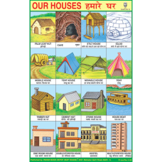 Our Houses (Types of Houses) Chart Paper (24 x 36 CMS)