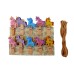 Decorative Wooden Clips - Unicorn (Set Of 10)