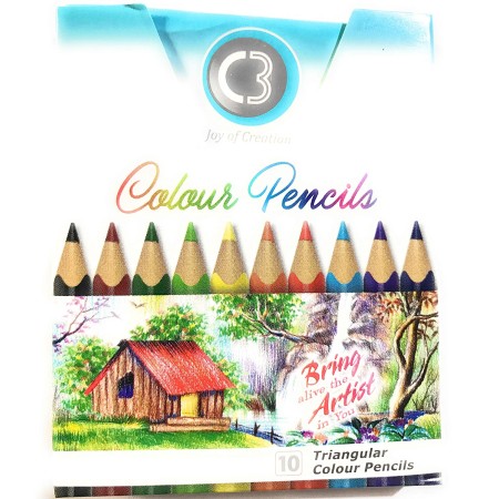 C3 Colour Pencils - 10 Shades