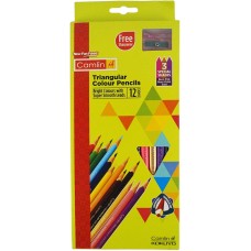 Camlin Triangular Colour Pencils 12 Shades