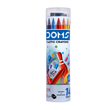 DOMS Plastic Crayons - 14 Shades