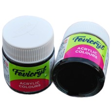 Fevicryl Acrylic Colour - Black-02, 15ml