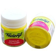 Fevicryl Acrylic Colour - Lemon Yellow-11, 15ml