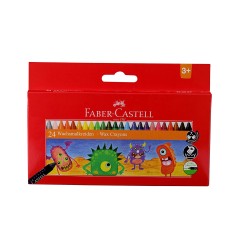 Faber-Castell Wax Crayon Set - 75mm, Pack of 24 (Assorted)