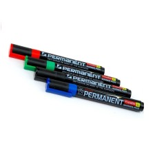 Camlin Permanent Marker - Pack Of 4 Assorted Colours