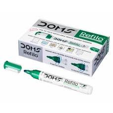 DOMS Refilo Whiteboard Marker Green