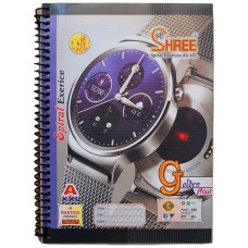 Shree A4 Size Spiral Notebook 240 Pages (Plain)