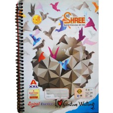 Shree A4 Size Spiral Notebook 240 Pages (Single Line)