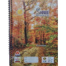 Shree A4 Size Spiral Notebook 180 Pages (Single Line)