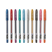 Linc Shine Glitter Gel Pen - Pack of 10 Assorted Colours