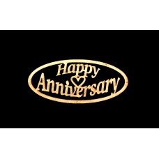 Happy Anniversary Wooden Cutout