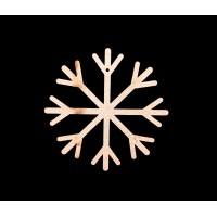 Wooden Cutout - Snowflake
