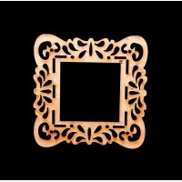 Wooden Frame Cutout For Craft & Decoration