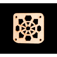 Square Shaped Wooden Cutout