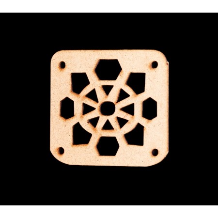 Square Shaped Wooden Cutout