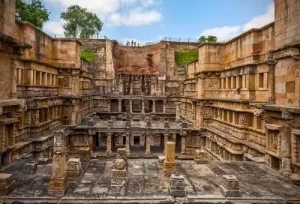 The intricate stone carvings of Rani ki Vav, a spectacular UNESCO World Heritage stepwell in Patan, featured on our 4-day Gujarat cultural tour.