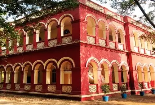 The magnificent royal architecture of Orchard Palace near Rajkot,
